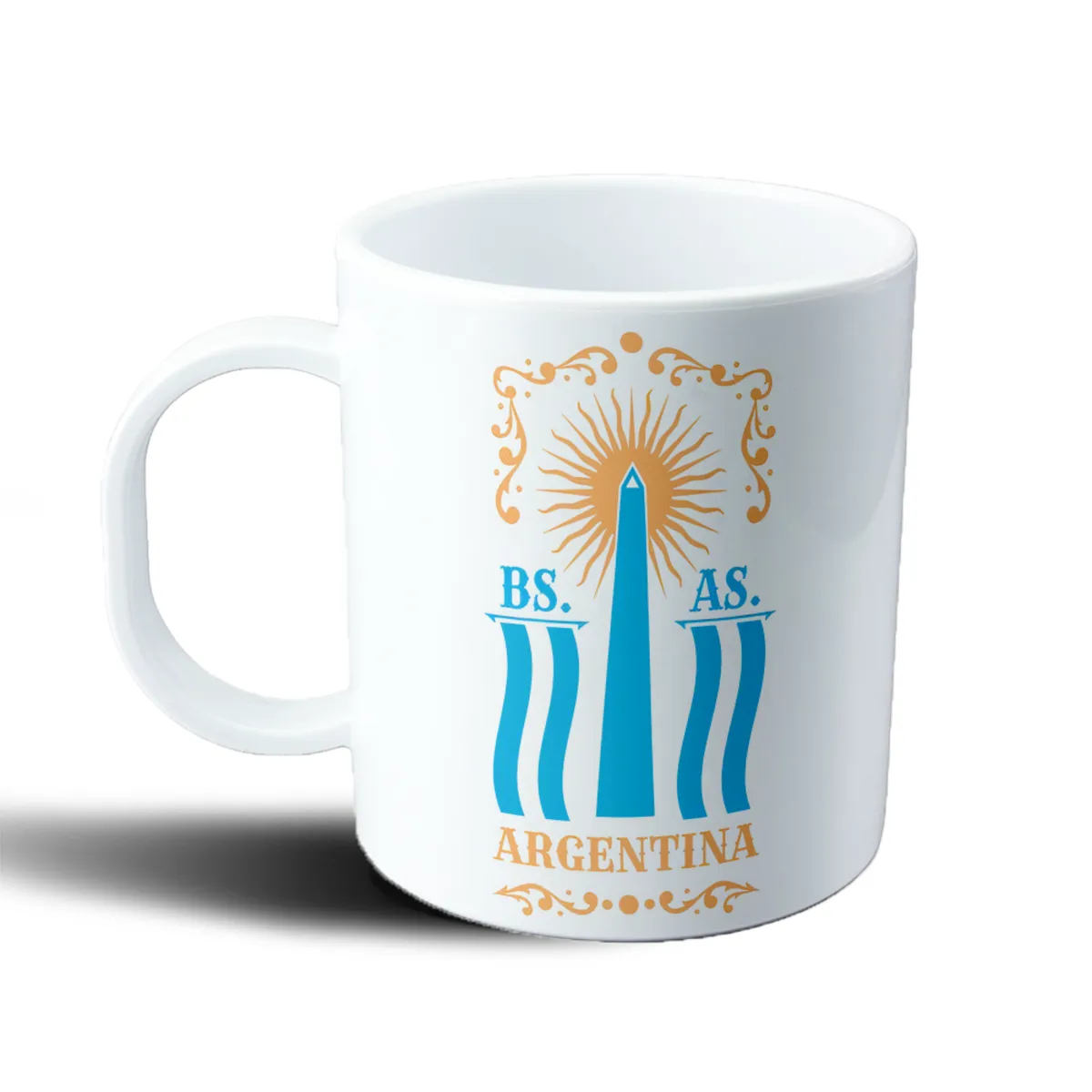 Taza de Plástico Argentina Buenos Aires Obelisco Sol de Mayo - vista 2