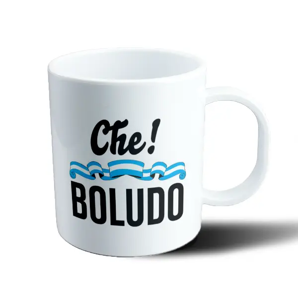 Taza de Plástico Che Boludo Bandera Argentina