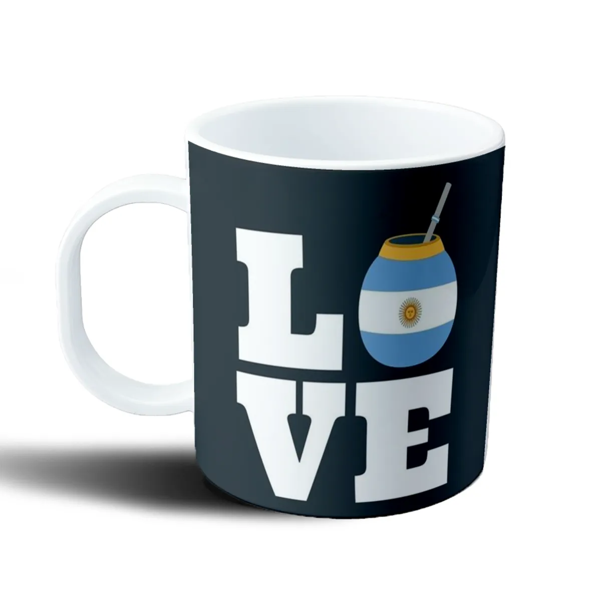 Taza de Plástico Argentina LOVE Mate - vista 2