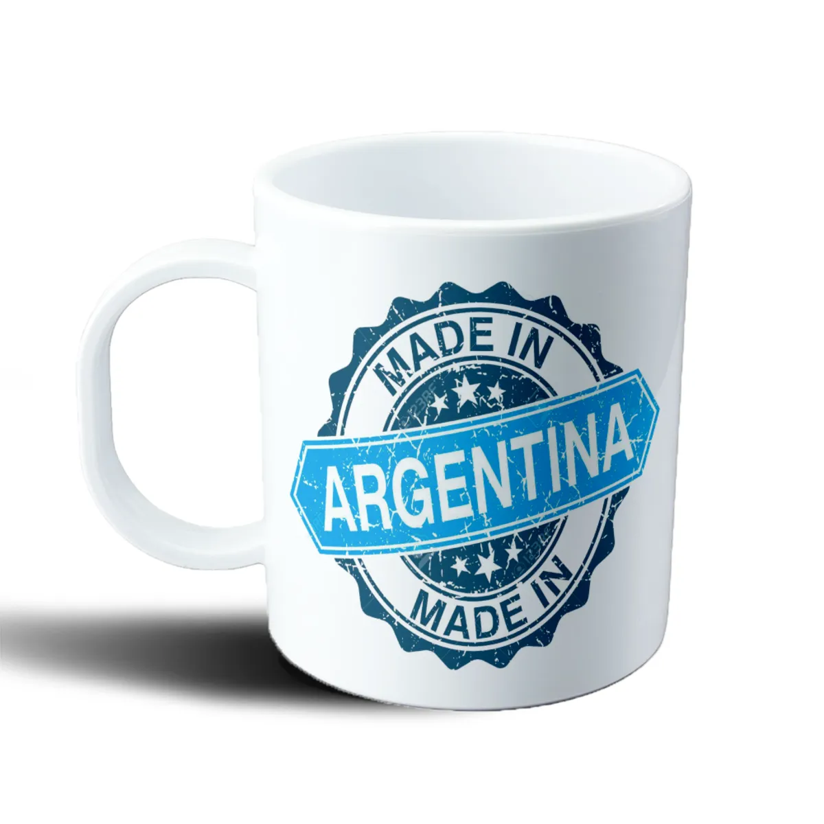 Taza de Plástico Made in Argentina Sello Azul - vista 2
