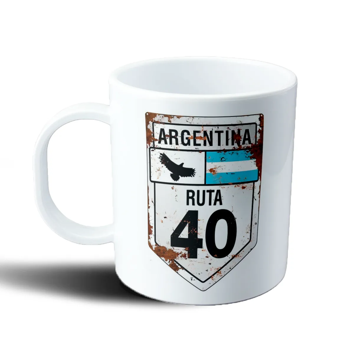 Taza de Plástico Argentina Ruta 40 Cóndor y Bandera - vista 2