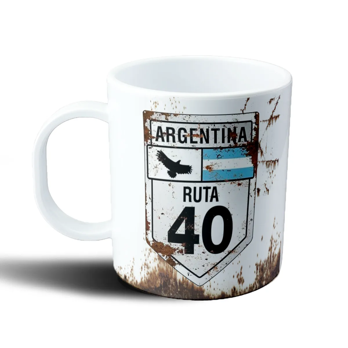Taza de Plástico Argentina Ruta 40 Cartel Oxidado - vista 2