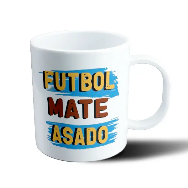 Taza de Plástico Fútbol Mate Asado
