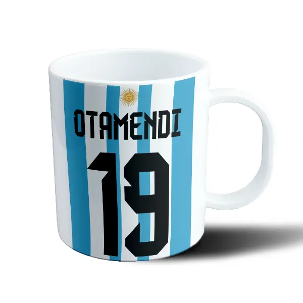 Taza de Plástico Argentina Otamendi 19 Camiseta