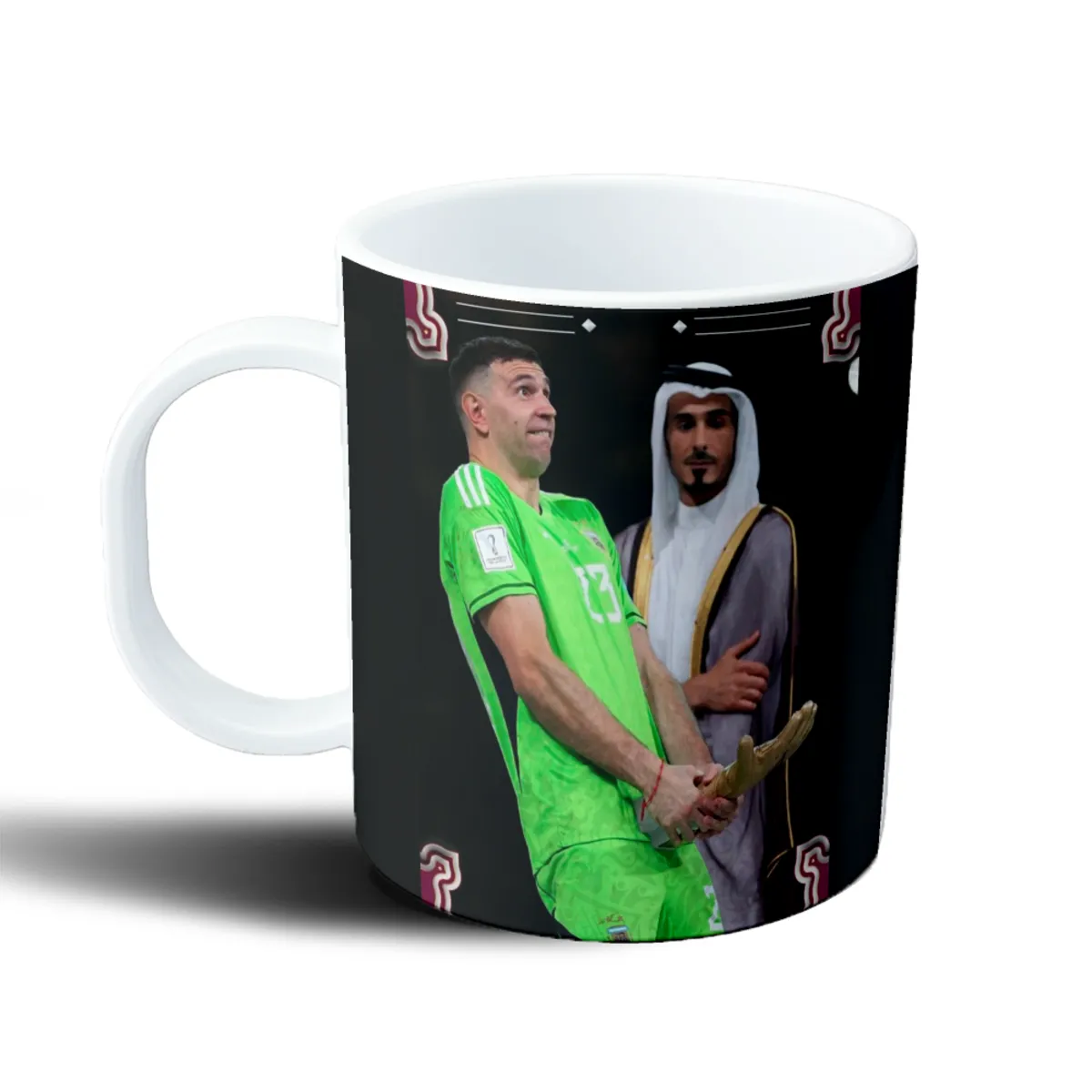 Taza de Plástico Selección Argentina Dibu Martinez Guante Dorado Qatar - vista 2
