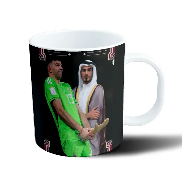 Taza de Plástico Selección Argentina Dibu Martinez Guante Dorado Qatar