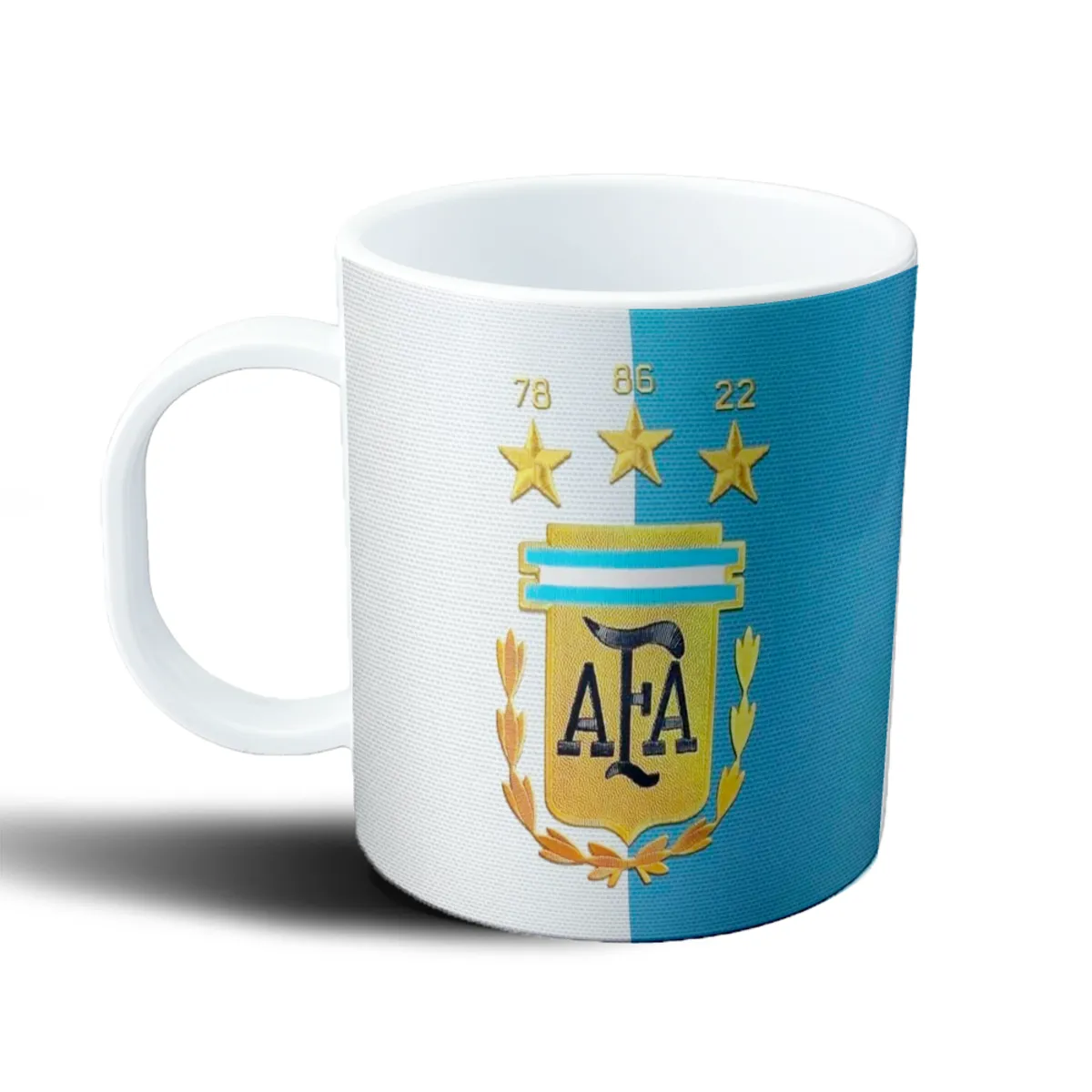 Taza de Plástico Selección Argentina Escudo AFA 3 Estrellas - vista 2