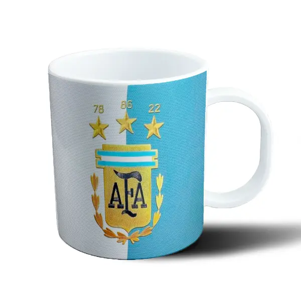 Taza de Plástico Selección Argentina Escudo AFA 3 Estrellas