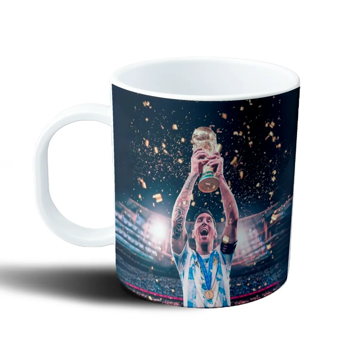 Taza de Plástico Selección Argentina Campeón del Mundo con Copa - vista 2
