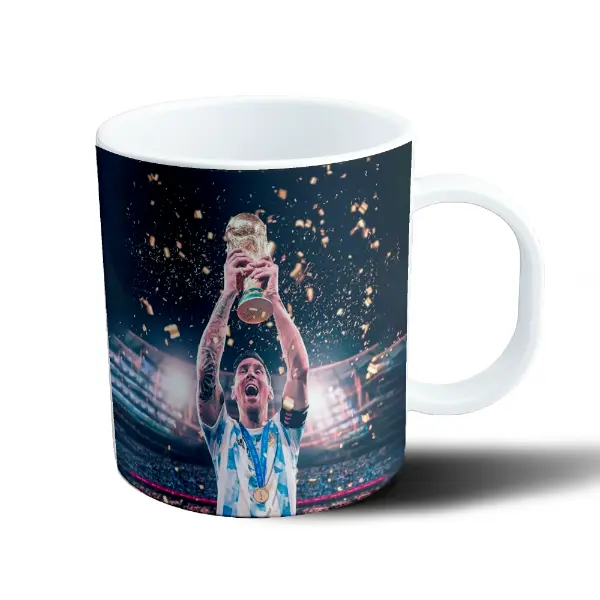 Taza de Plástico Selección Argentina Campeón del Mundo con Copa