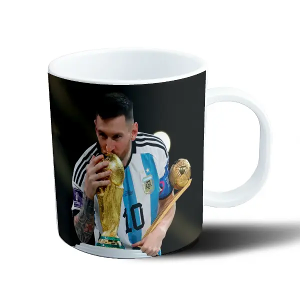 Taza de Plástico Lionel Messi Campeón del Mundo