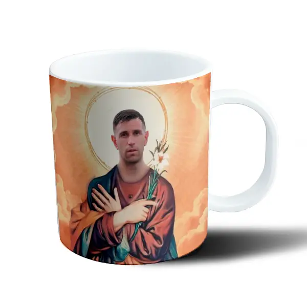 Taza de Plástico Argentina Estampita Futbolera Dibu Martinez