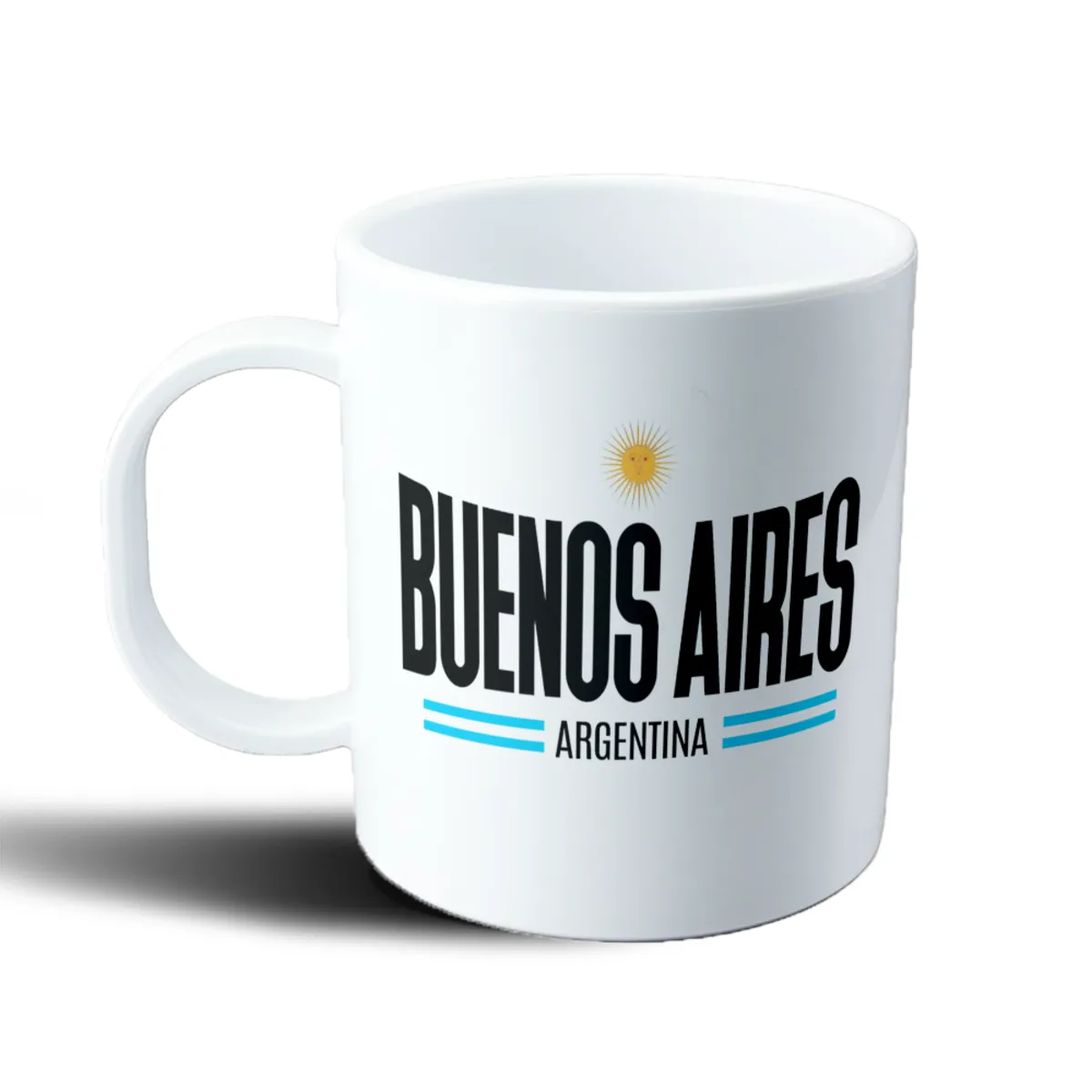 Taza de Plástico Argentina Buenos Aires con Sol de Mayo - vista 2