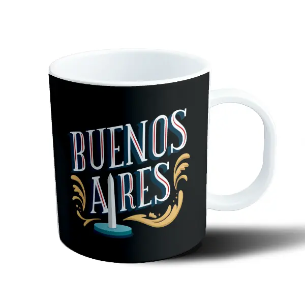 Taza de Plástico Buenos Aires con Obelisco