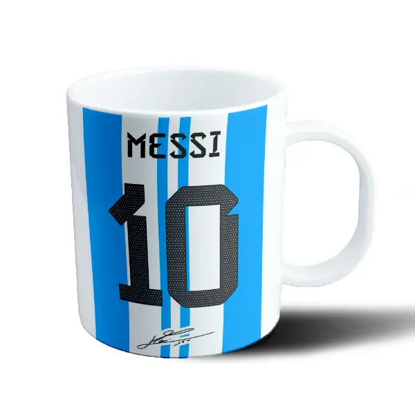Taza de Plástico Messi 10 Camiseta Argentina