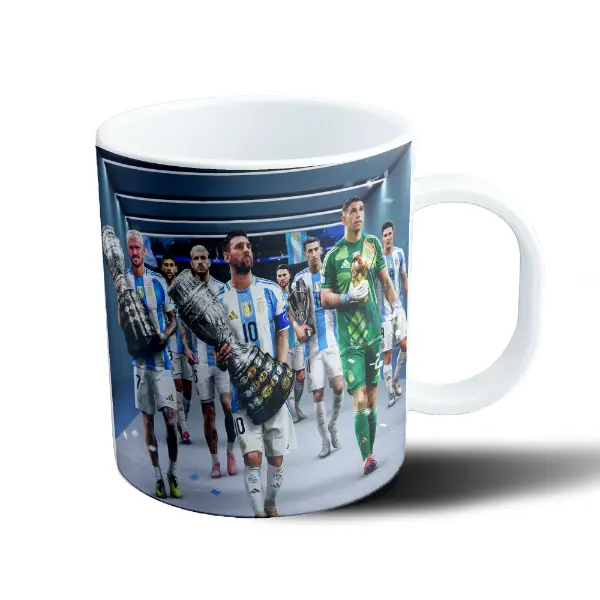 Taza de Plástico Selección Argentina Messi Campeones
