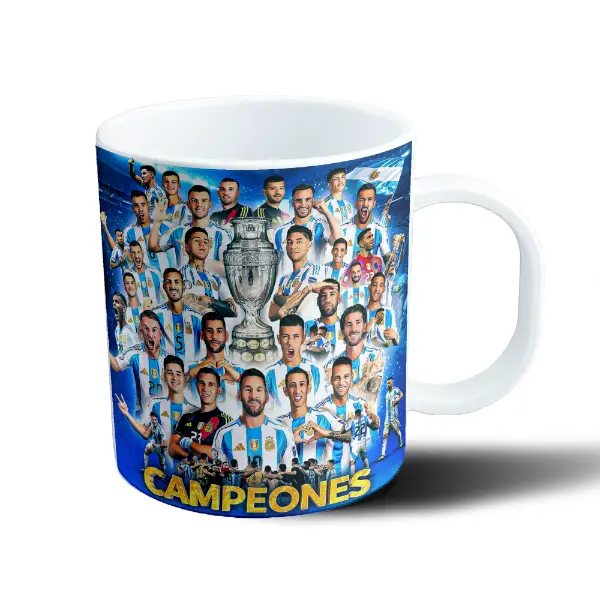 Taza de Plástico Selección Argentina Campeones Copa América
