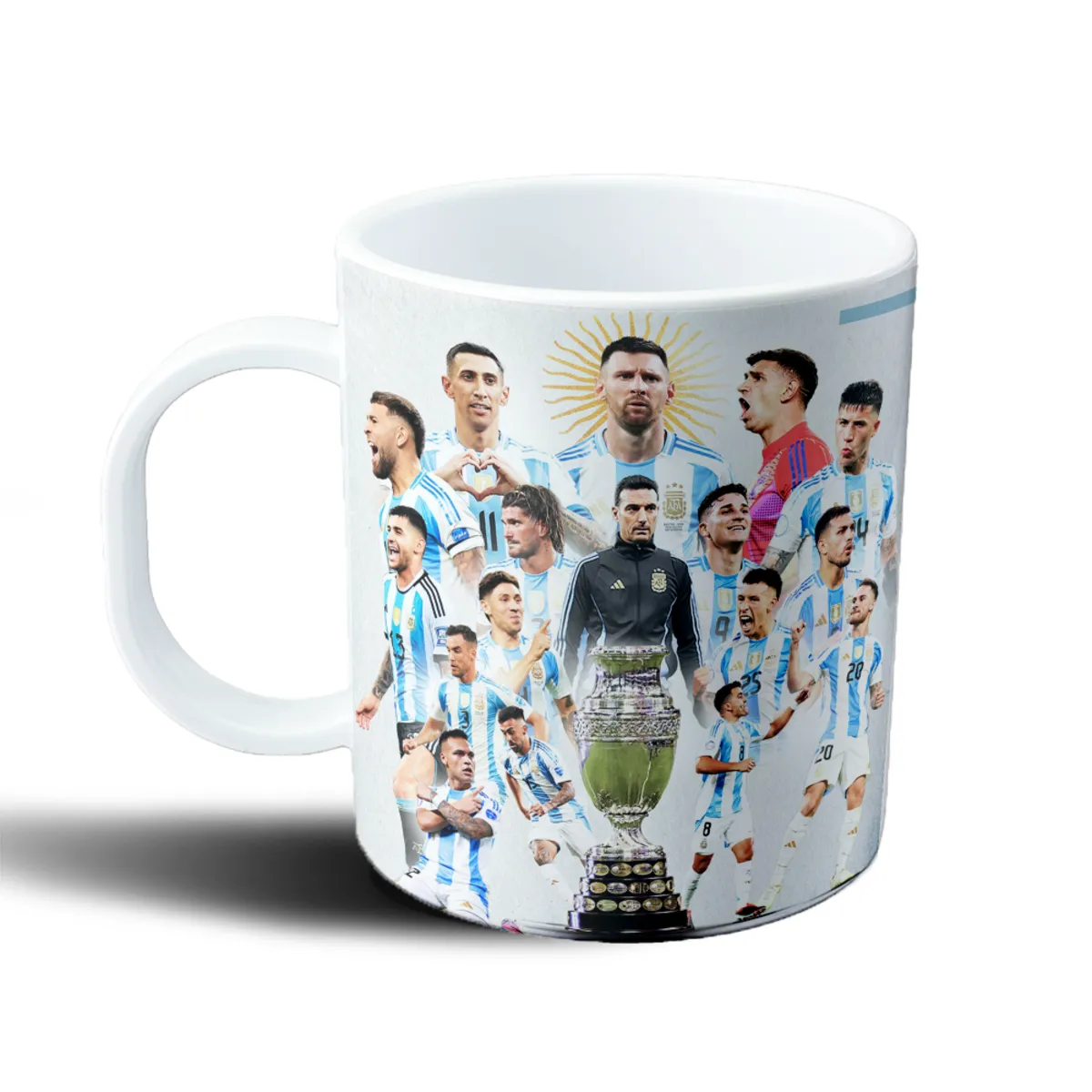 Taza de Plástico Selección Argentina Copa América Plantel - vista 2