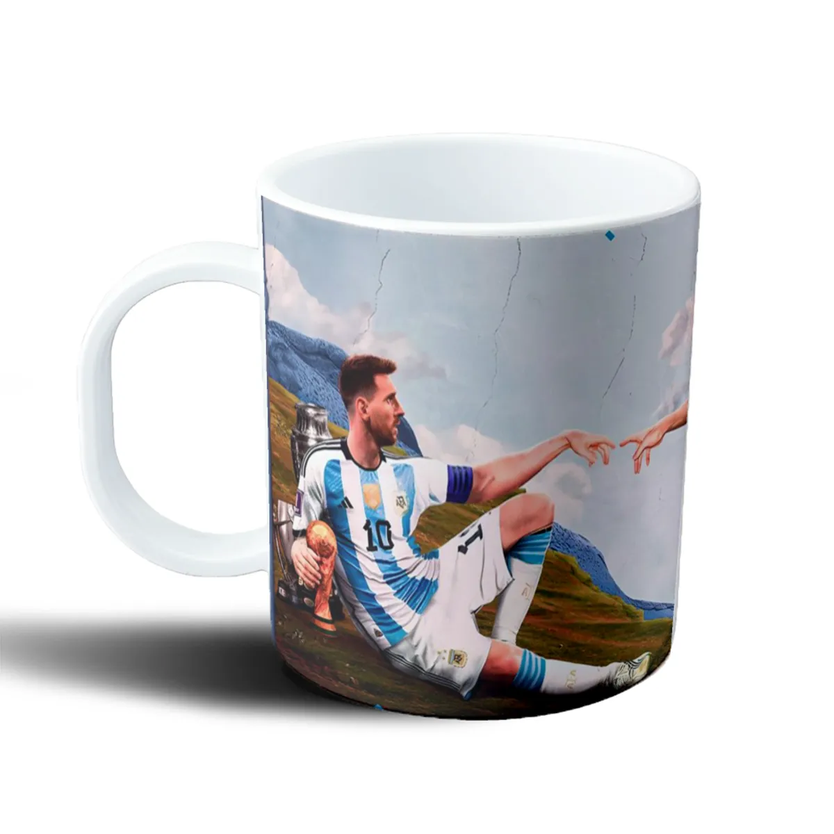 Taza de Plástico Diego Maradona Selección Argentina Copa del Mundo Sol de Mayo - vista 2