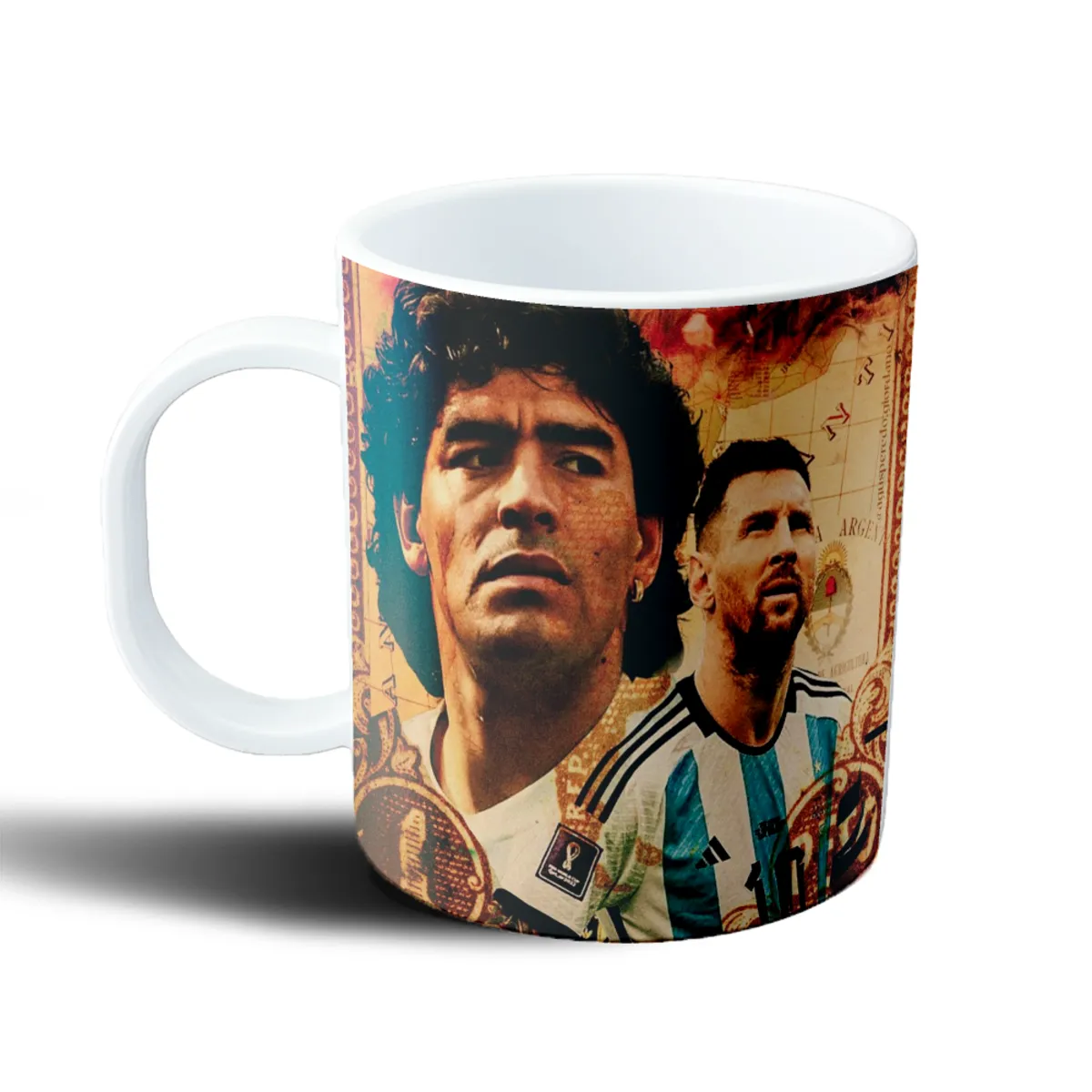 Taza de Plástico Messi y Maradona Argentina - vista 2
