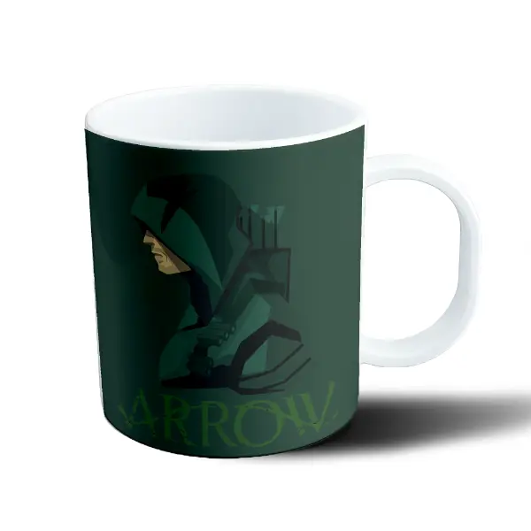 Taza de Plástico Arrow Green Arrow Silueta