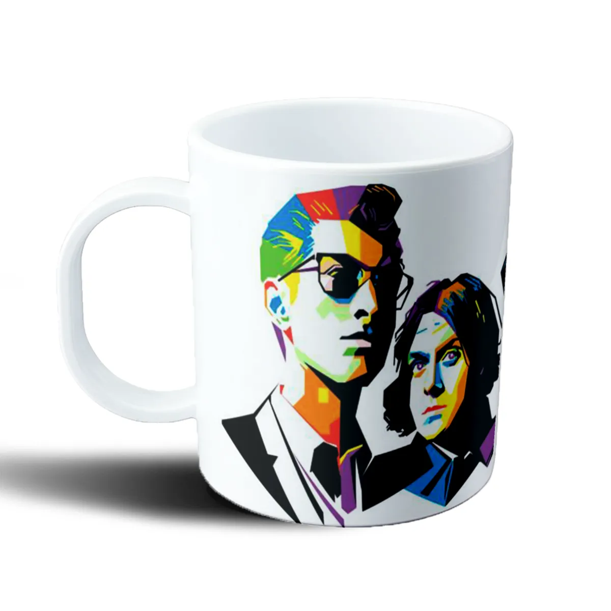 Taza de Plástico Artic Monkeys Pop Art Retrato - vista 2