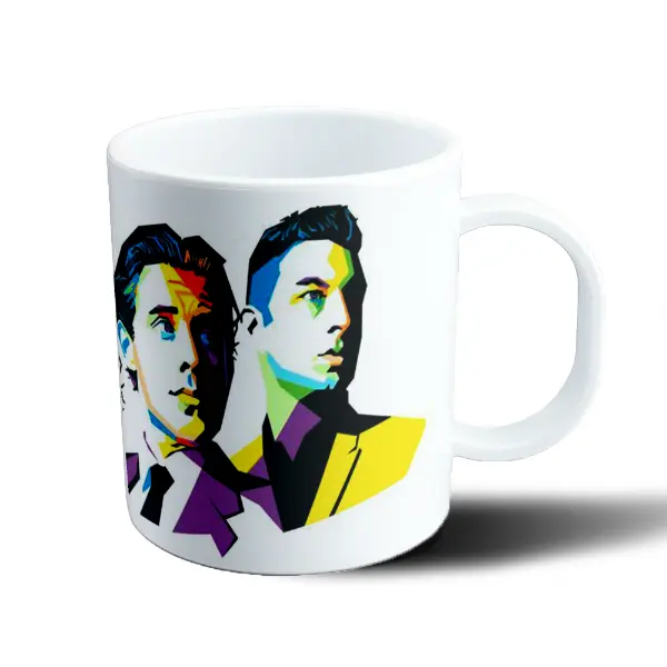 Taza de Plástico Artic Monkeys Pop Art Retrato