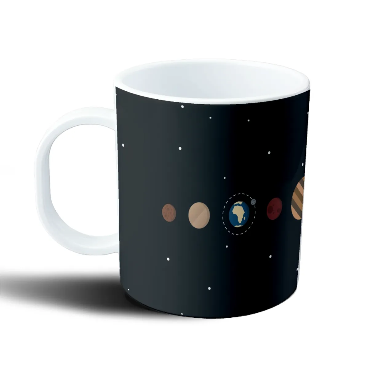 Taza de Plástico Sistema Solar Planetas Espacio - vista 2