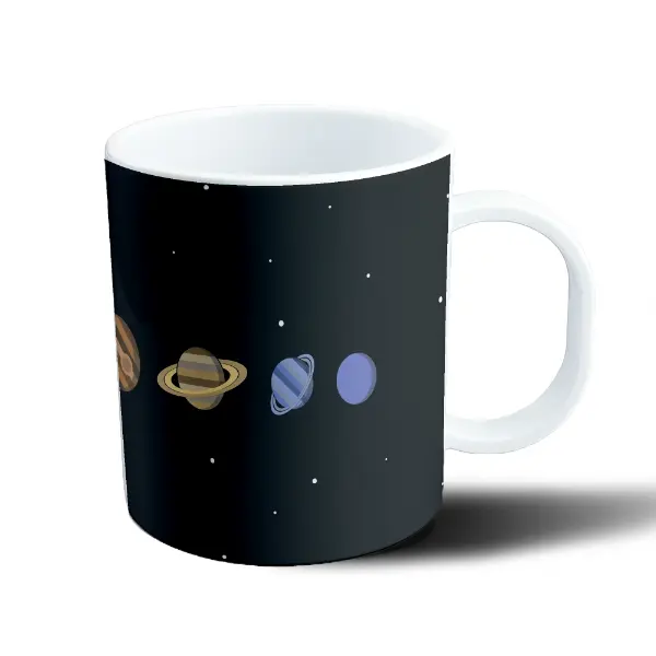 Taza de Plástico Sistema Solar Planetas Espacio