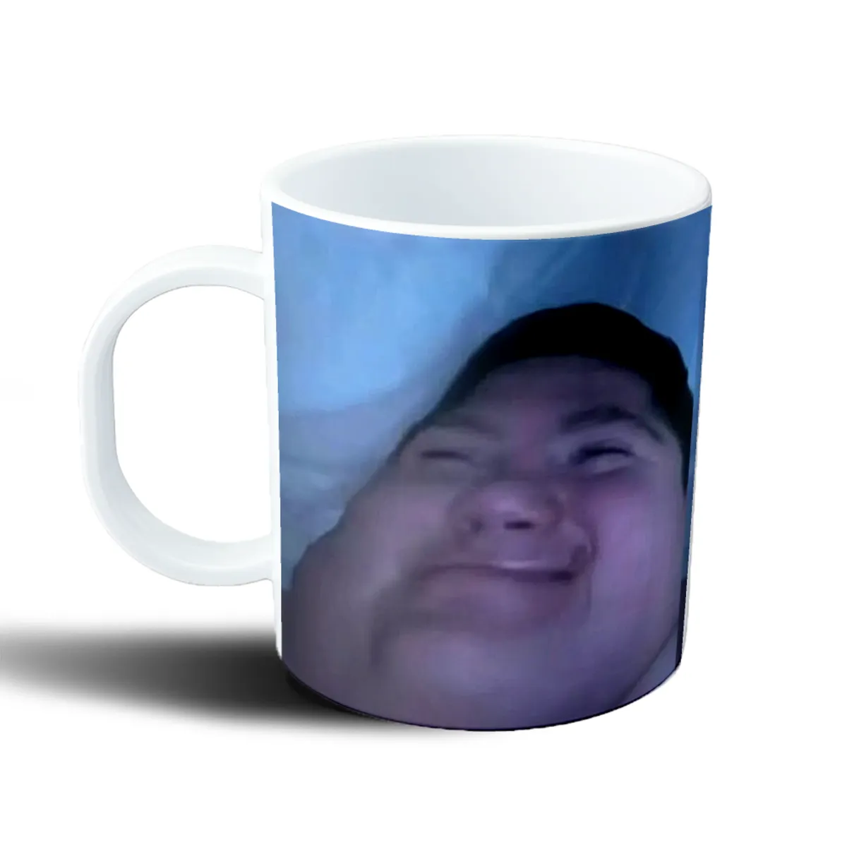 Taza de Plástico Augusto Alonso Meme Cara Torcida - vista 2