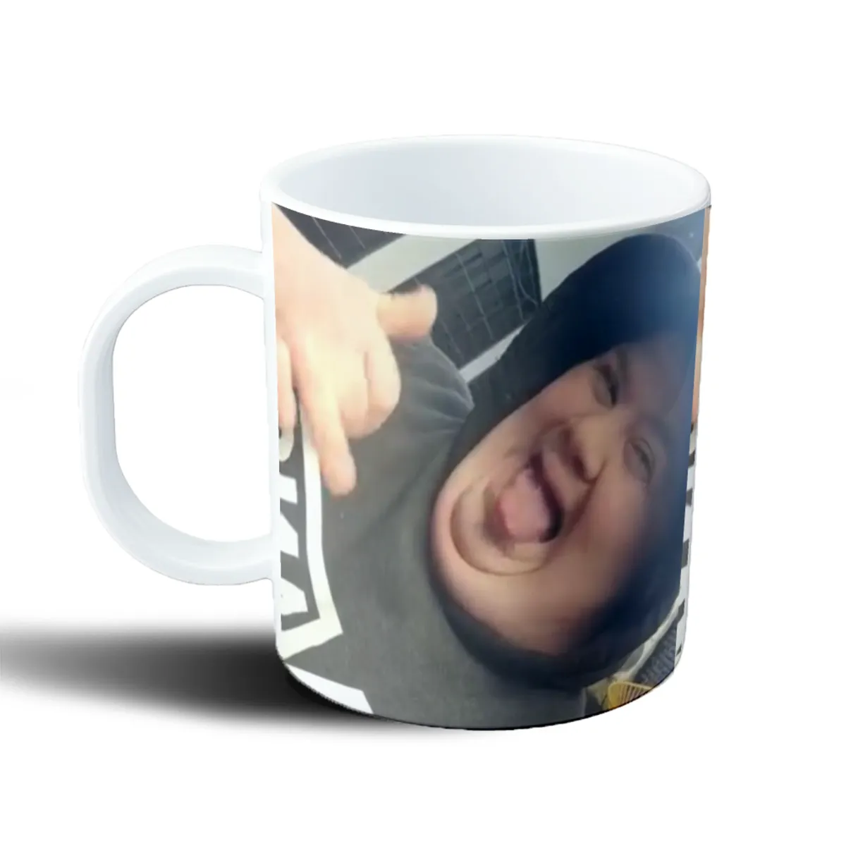 Taza de Plástico Augusto Alonso Riendo Capucha - vista 2