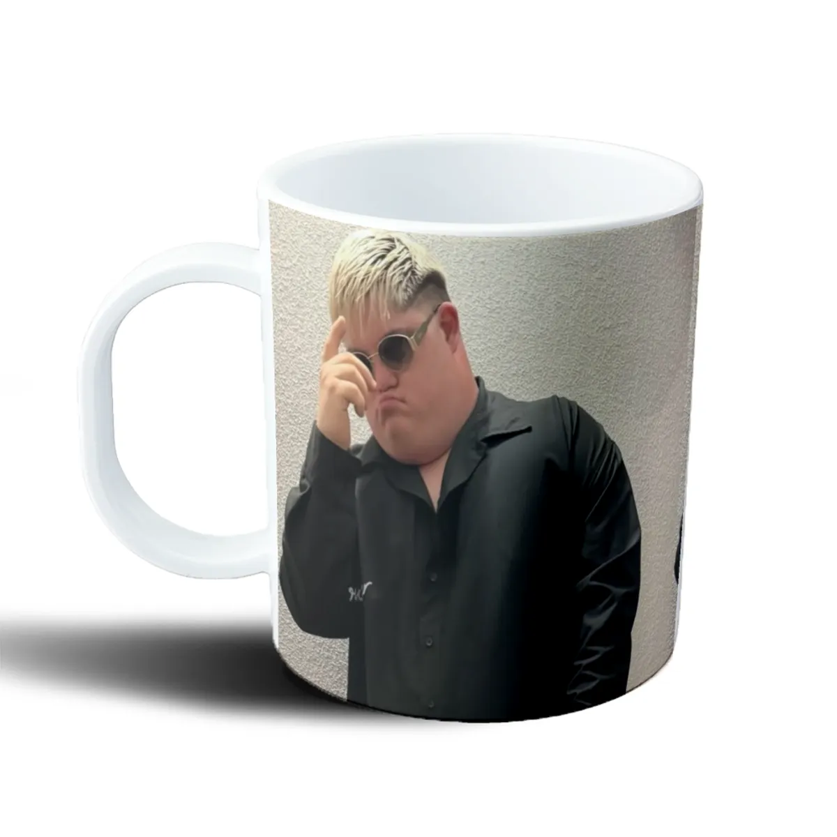 Taza de Plástico Augusto Alonso Pose con Lentes - vista 2