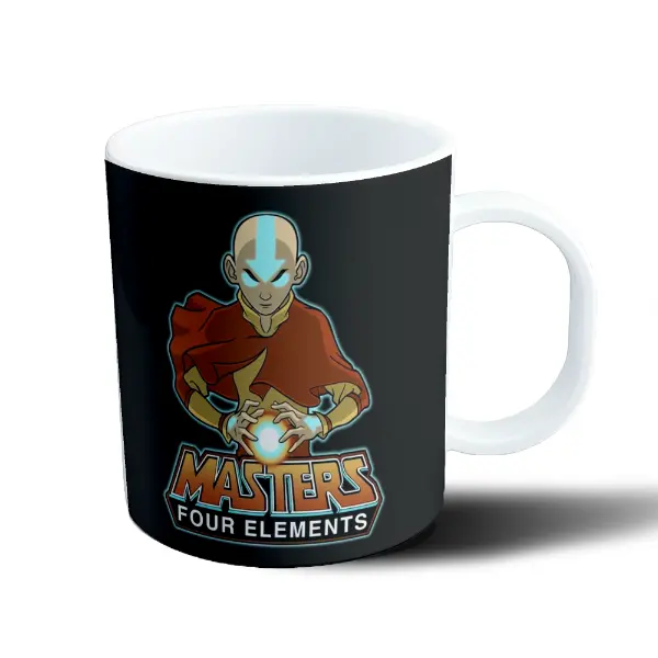Taza de Plástico Avatar Aang Masters of the Four Elements