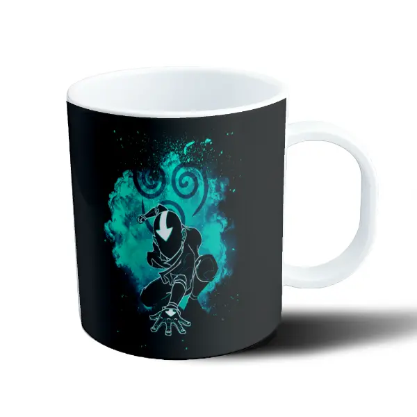 Taza de Plástico Avatar Aang Símbolo del Aire