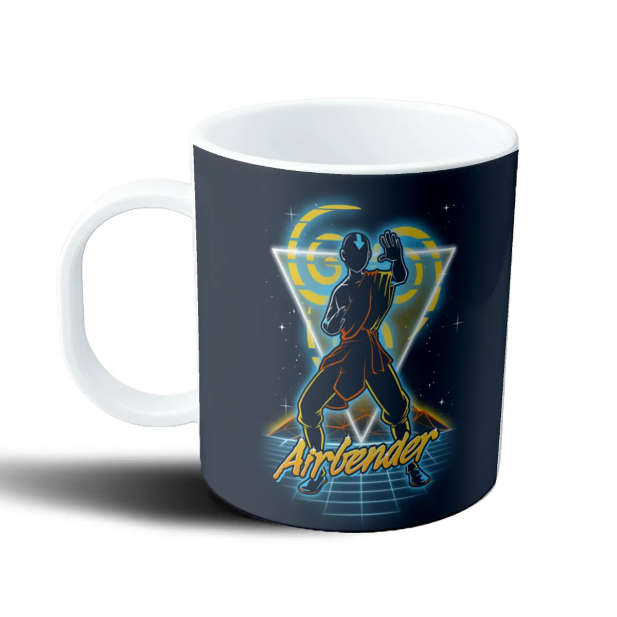 Taza de Plástico Avatar Aang Airbender Retro Neon - vista 2