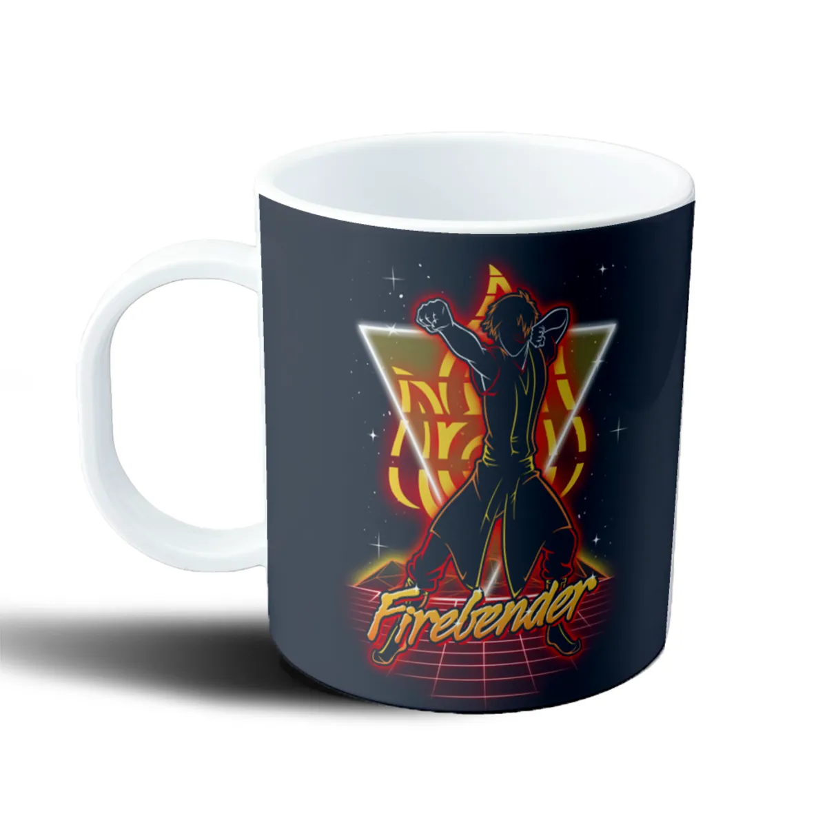 Taza de Plástico Avatar Firebender Retro - vista 2