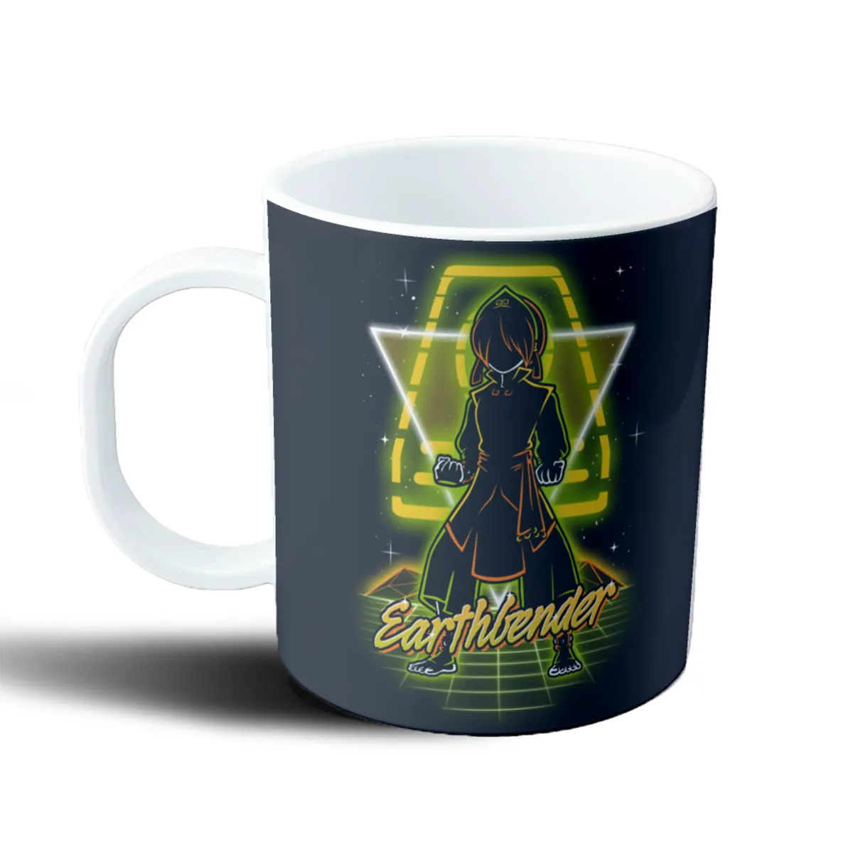 Taza de Plástico Avatar Earthbender Retro Neón - vista 2
