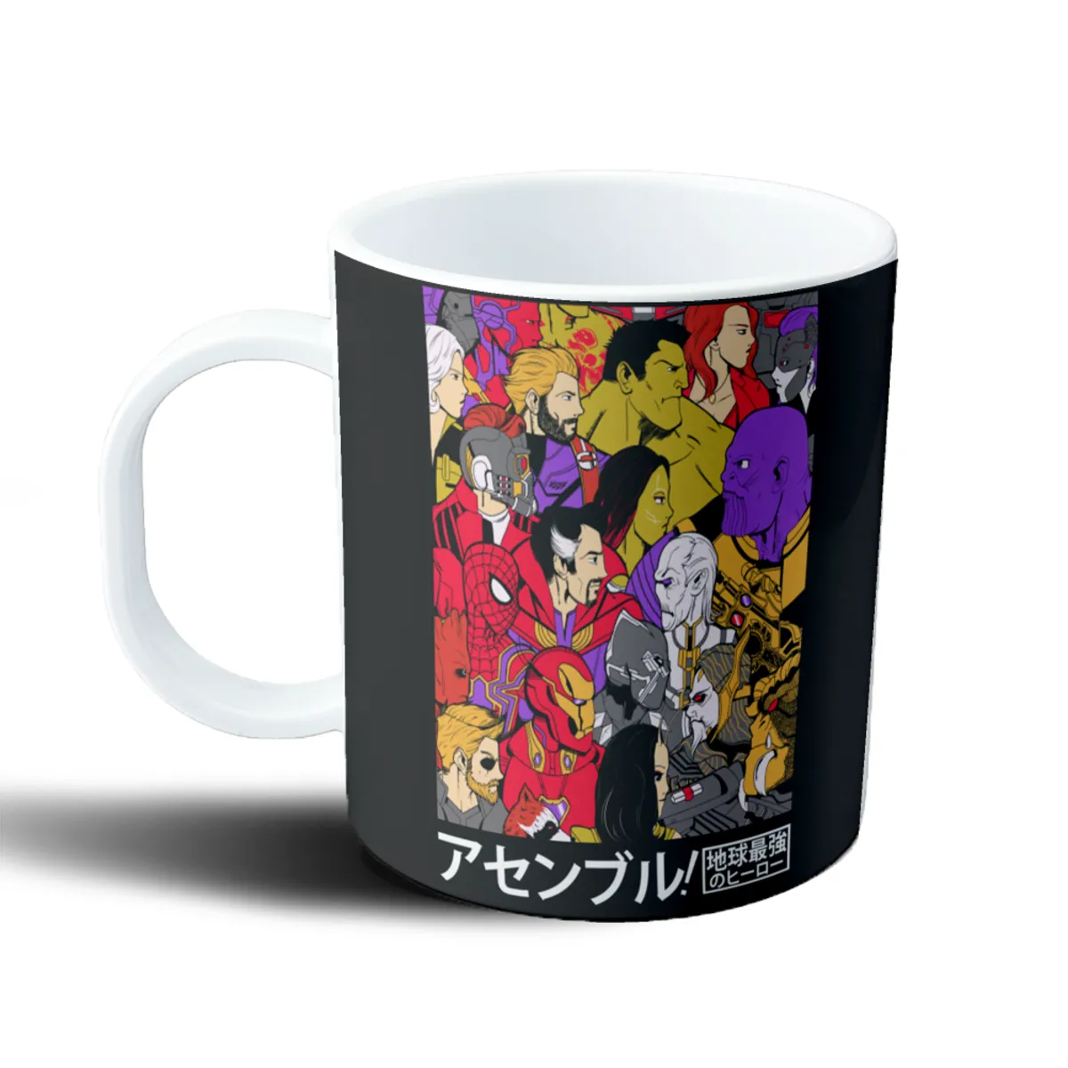 Taza de Plástico Avengers Infinity War Equipo Marvel Anime Ilustración - vista 2