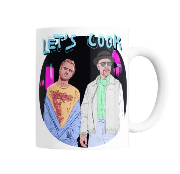 Taza de Cerámica Breaking Bad Let's Cook Walter y Jesse