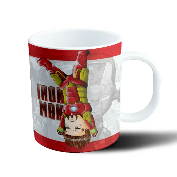 Taza de Plástico Avengers Iron Man Chibi Invertido