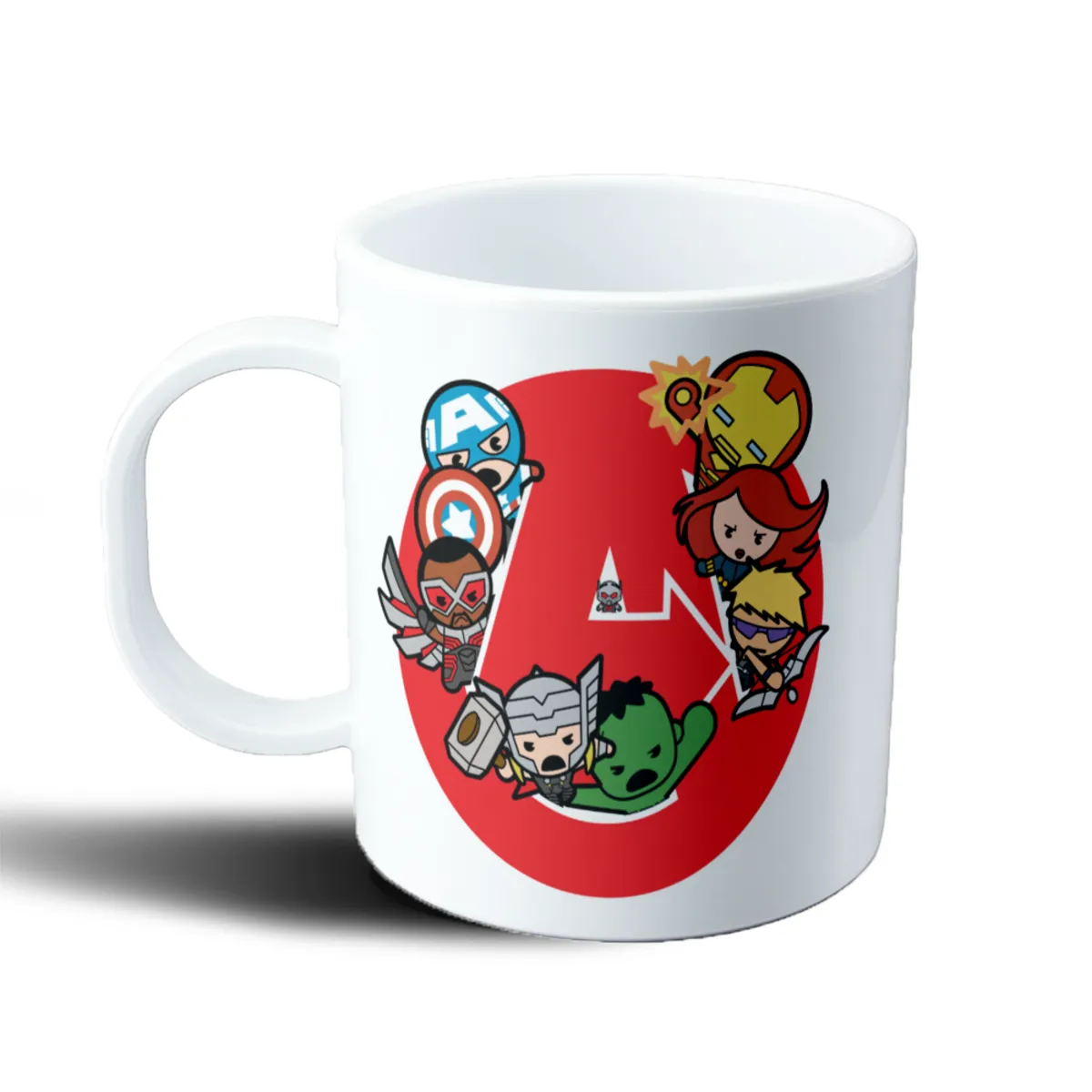 Taza de Plástico Avengers Vengadores Chibi Capitán América Hulk Thor Viuda Negra - vista 2