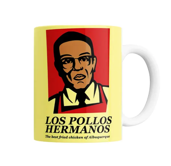 Taza de Cerámica Breaking Bad Los Pollos Hermanos Gus Fring