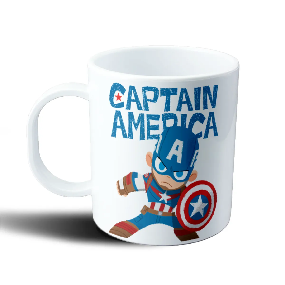 Taza de Plástico Avengers Capitán América Chibi - vista 2