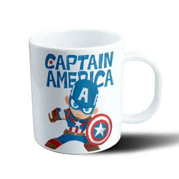 Taza de Plástico Avengers Capitán América Chibi