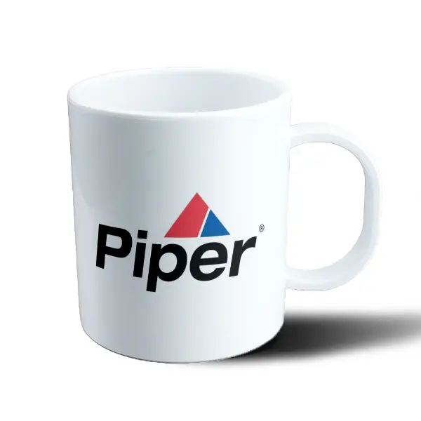 Taza de Plástico Piper Aircraft Logo