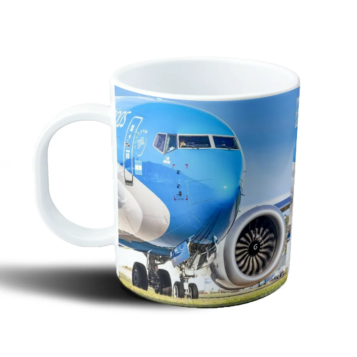 Taza de Plástico Aerolíneas Argentinas Avión Frente - vista 2