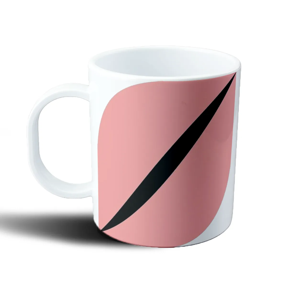 Taza de Plástico Babasonicos Trazo Curvo Negro Rosa - vista 2
