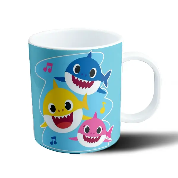 Taza de Plástico Baby Shark Familia Música
