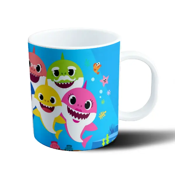 Taza de Plástico Baby Shark Familia Completa