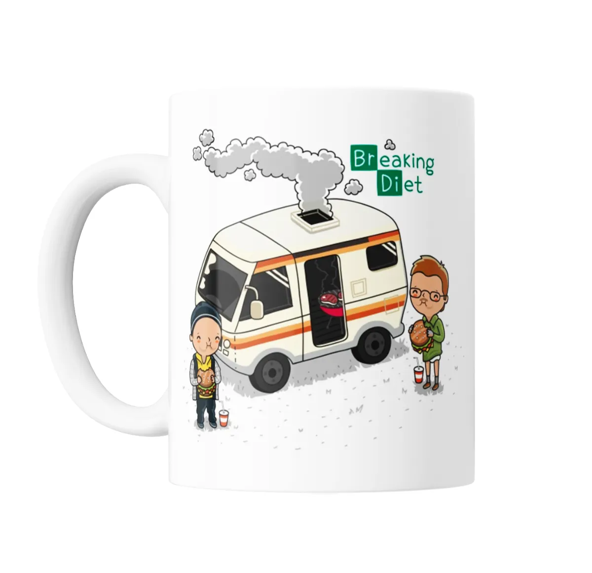 Taza de Cerámica Breaking Bad Breaking Diet Walter y Jesse - vista 2